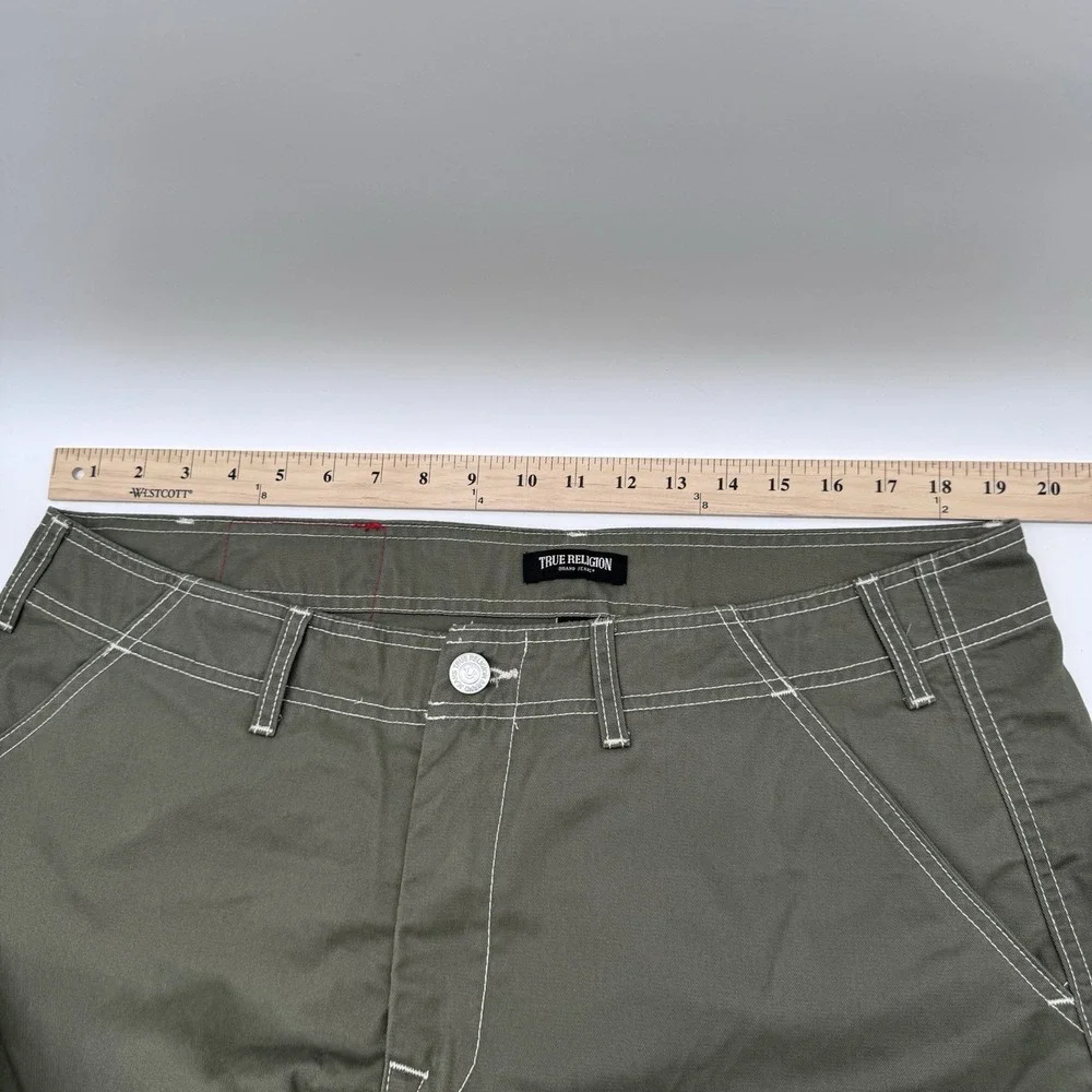 True Religion Cargo Pants Men's 36 Kalamata Green Style 700820 MSRP $169 NWT